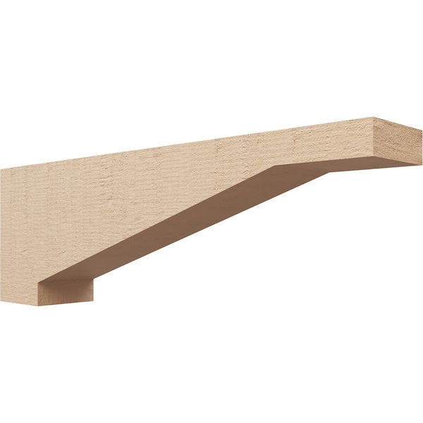 Ekena Millwork 6"W x 36"D x 12"H Thin Burlington Rough Cedar Woodgrain TimberThane Corbel, Primed Tan CORUR06X36X12BURRCPR - main